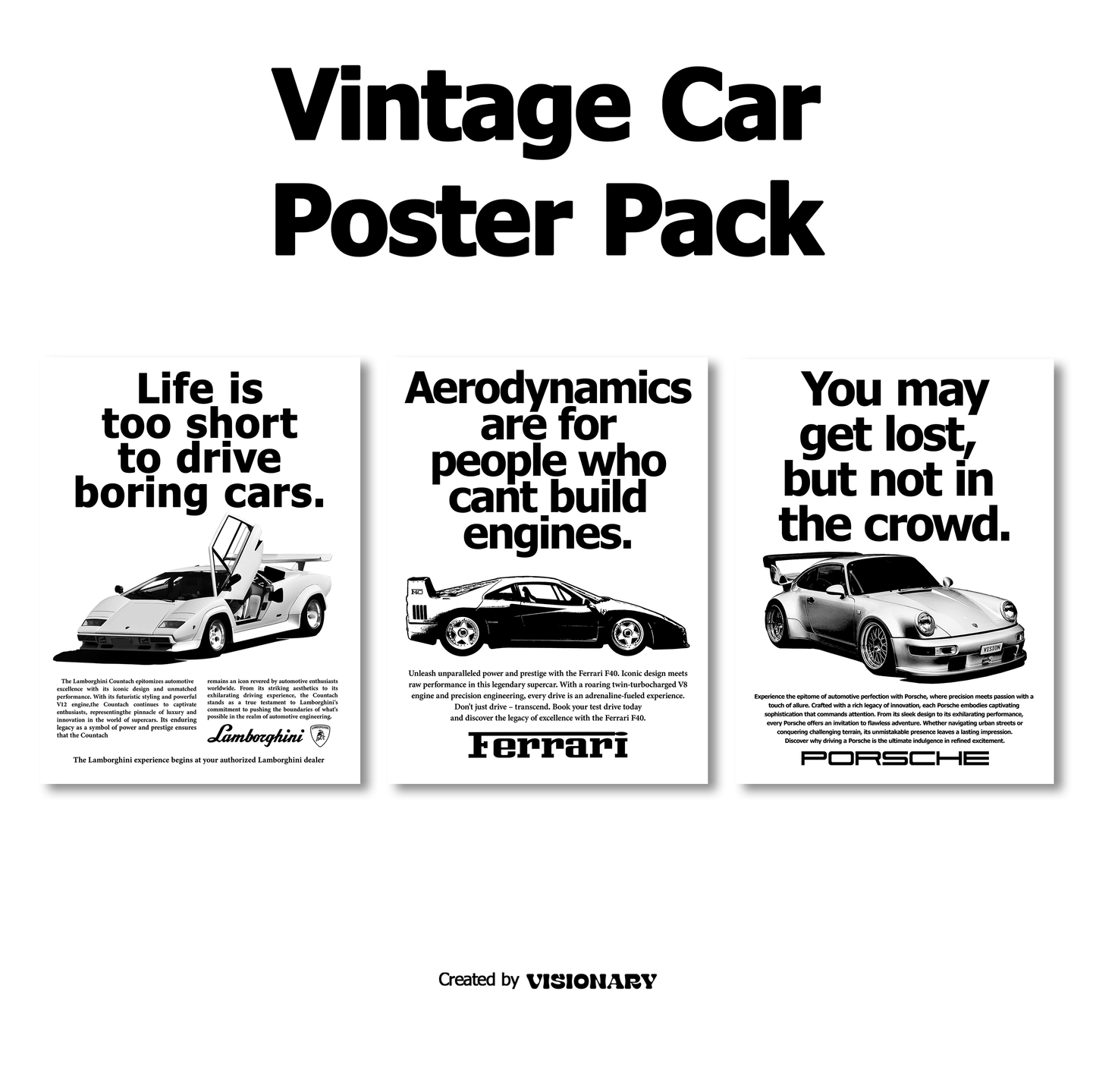 Vintage Poster Pack